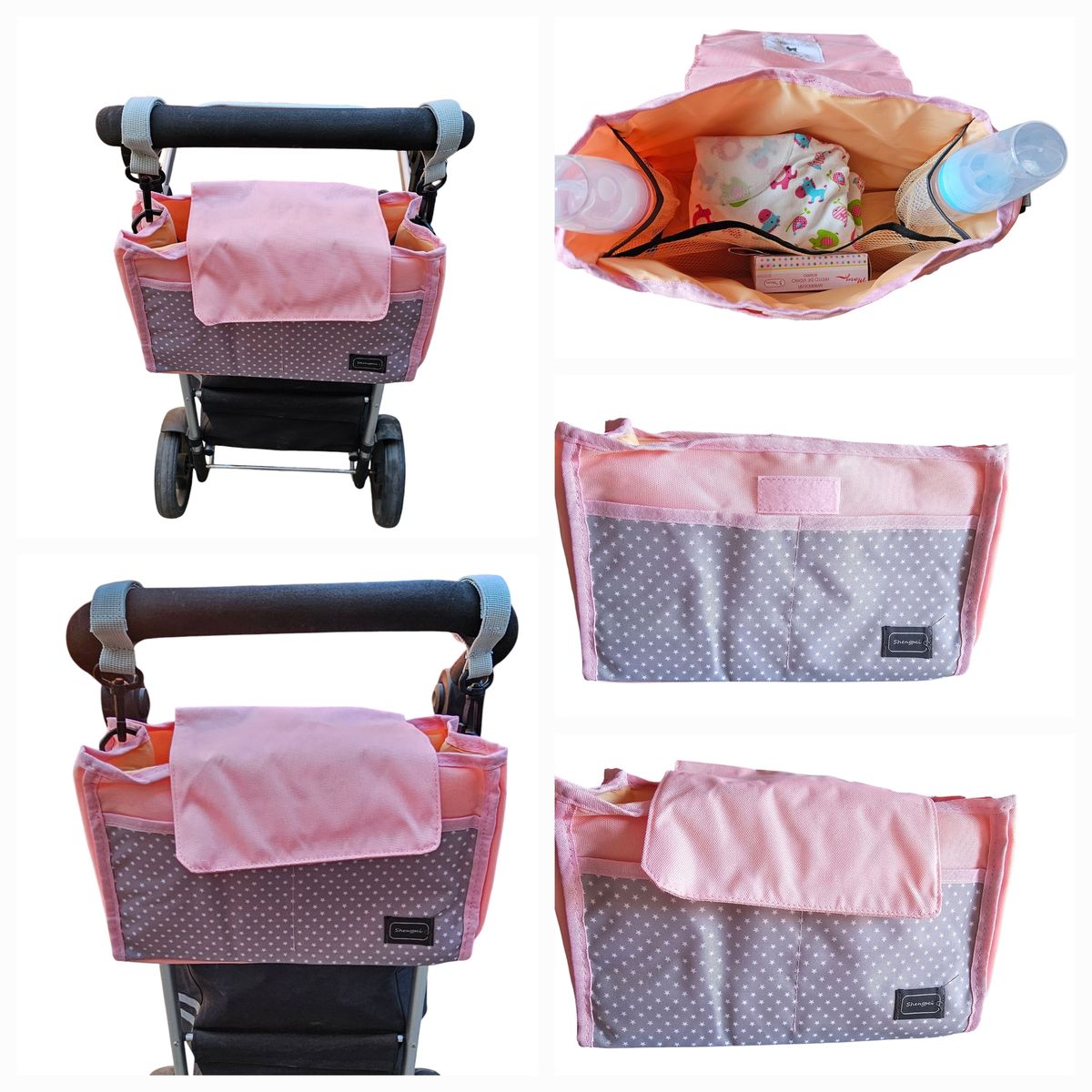 GENERICO - Bolso Coche Bebes Organizador Color Niña