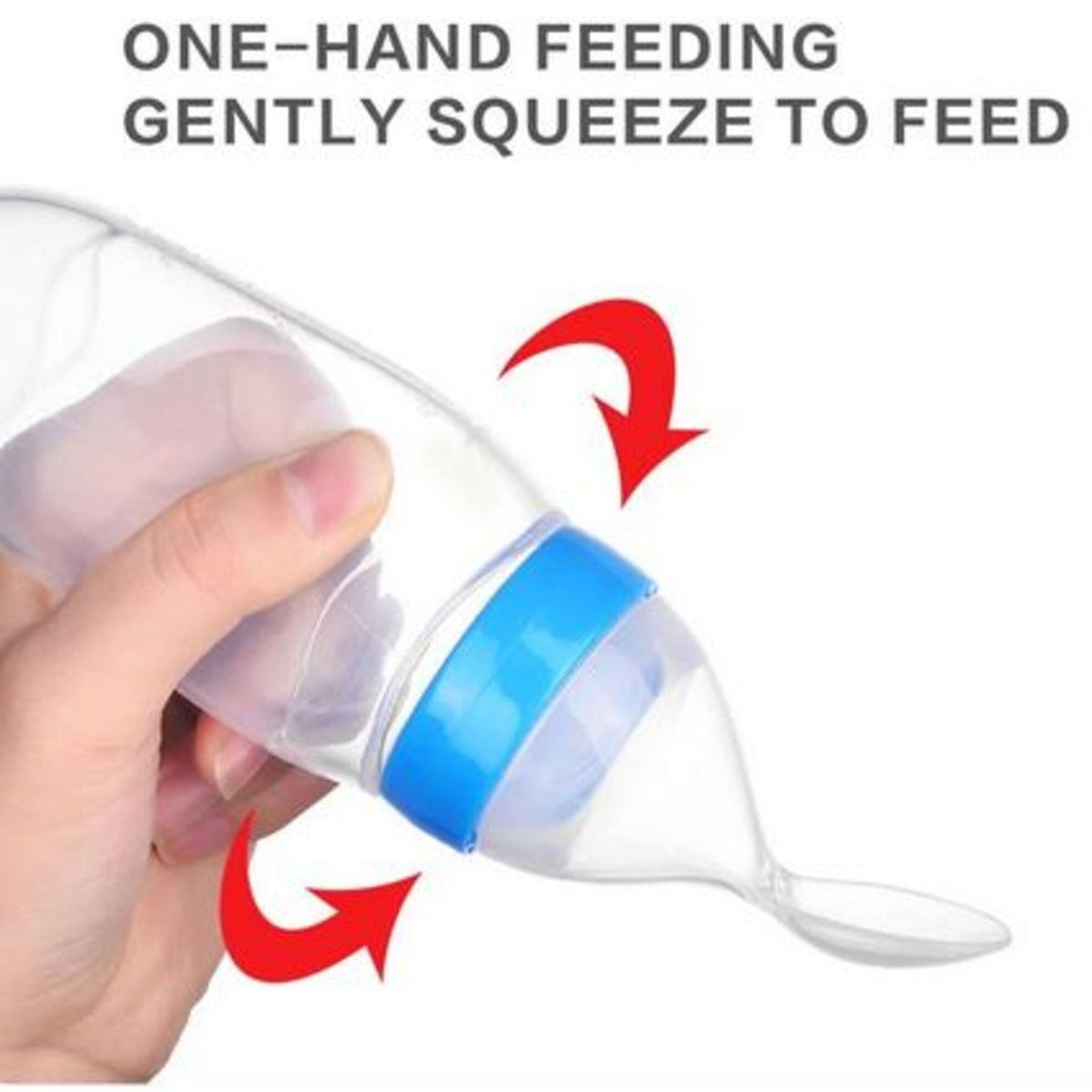 GENERICO - Cuchara dosificadora bebés mamadera alimentos Color Niño