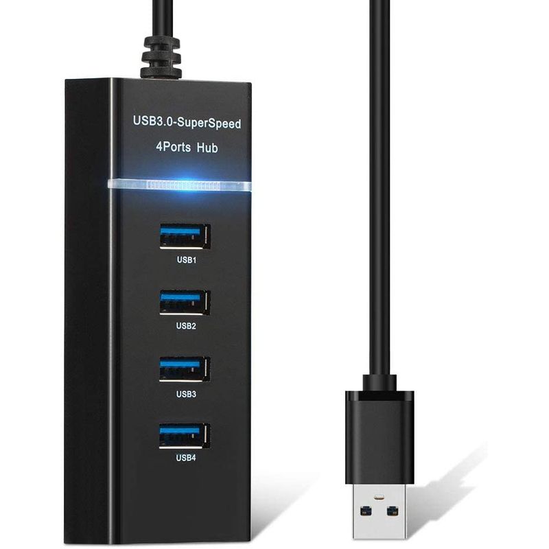 VHEX - Hub Usb 3.0 4 Port En 1 Negro