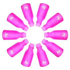 COSMETICAVAL - 10 Pinzas Para Remover Esmalte Permanente O Uñas Gel