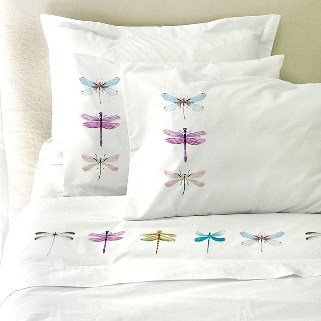 TUYO PRINT - Juego de Sábanas 2 Plazas, Libelula