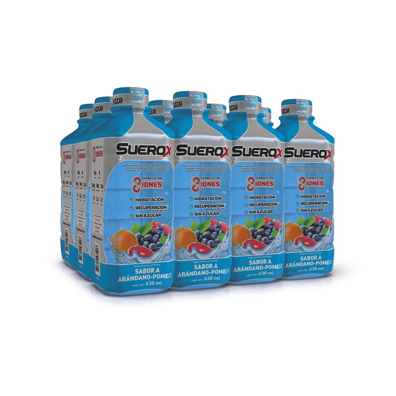 SUEROX - Pack Suerox 12 Bebidas Hidratantes Arandano Pomelo 630ml c/u