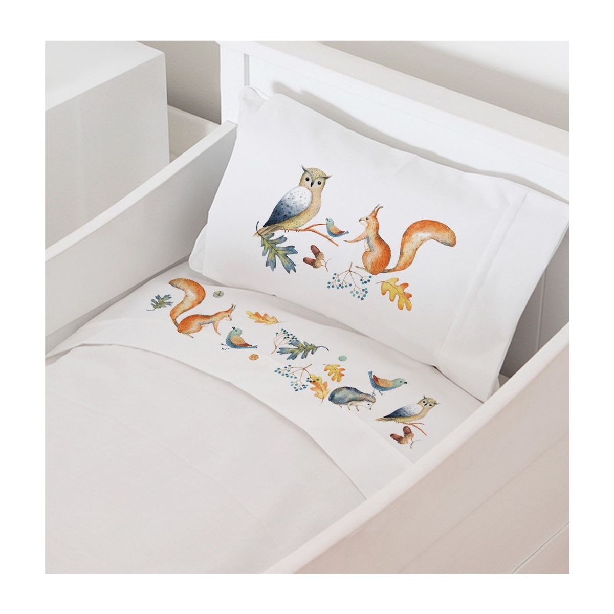 TUYO PRINT - Juego de Sábanas  Pack & Play, Forest