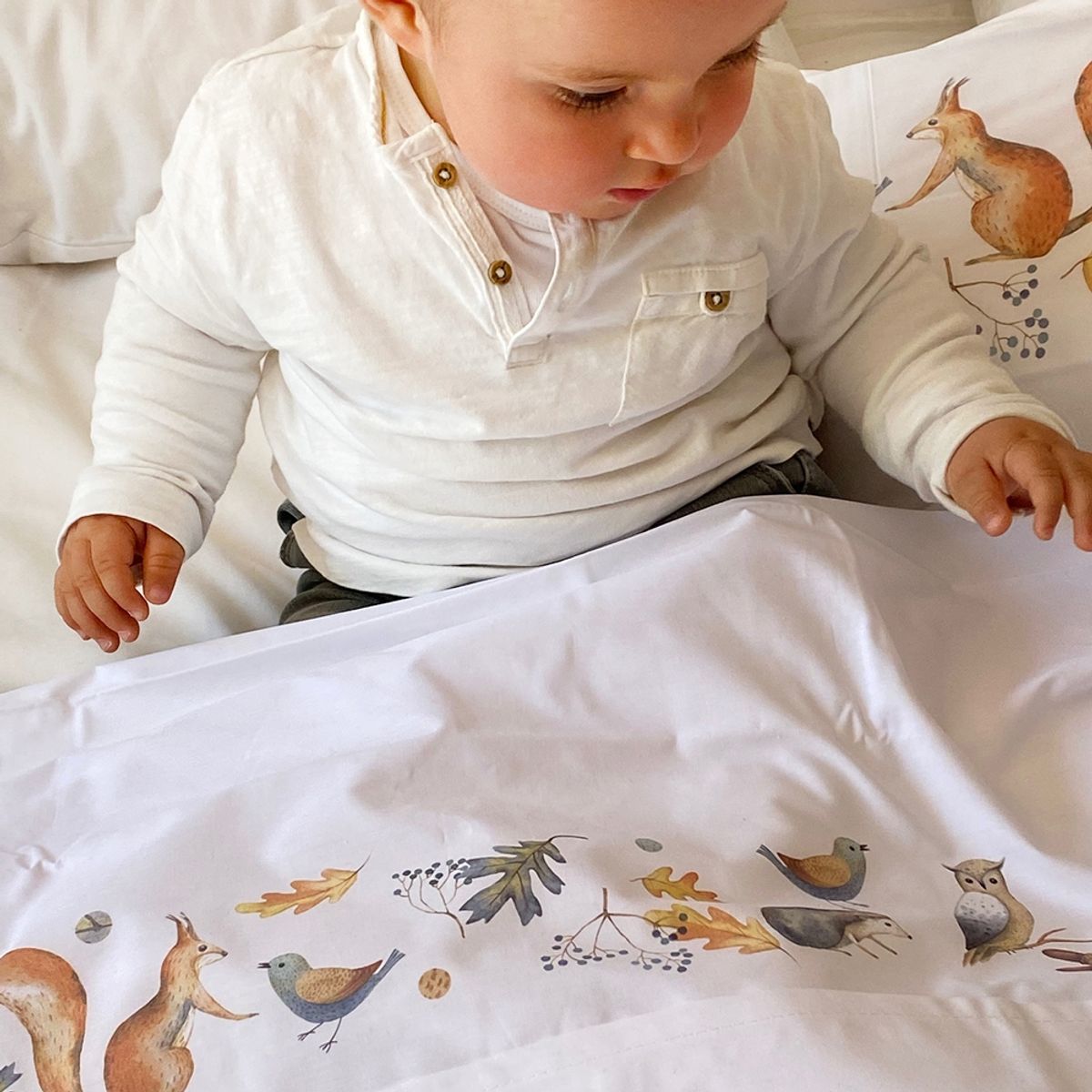 TUYO PRINT - Juego de Sábanas  Pack & Play, Forest