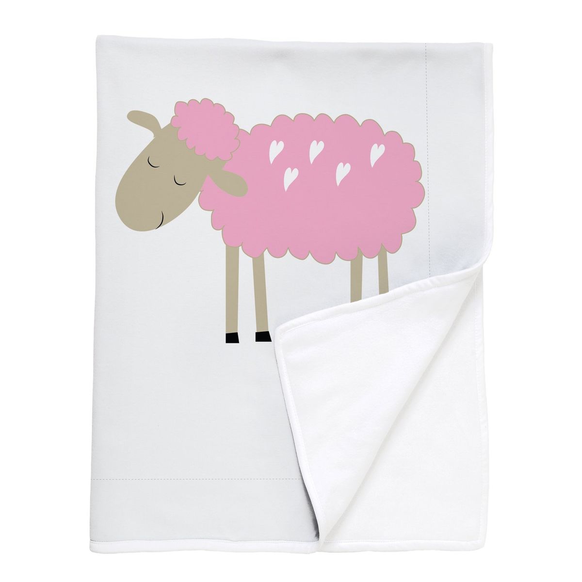 TUYO PRINT - Manta Polar Ovejita Rosada
