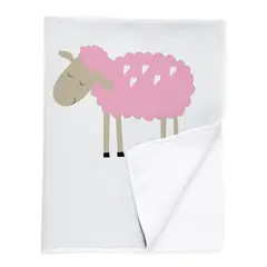 TUYO PRINT - Manta Polar Ovejita Rosada