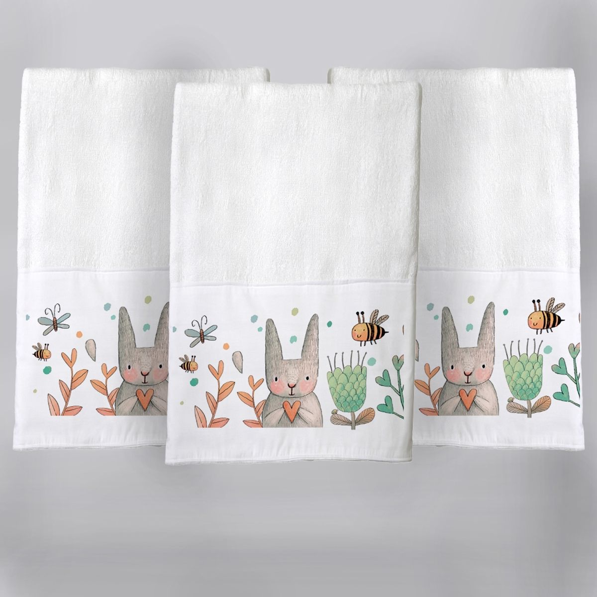 TUYO PRINT - Juego de Toallas de Visita Conejito - Tuyo Print