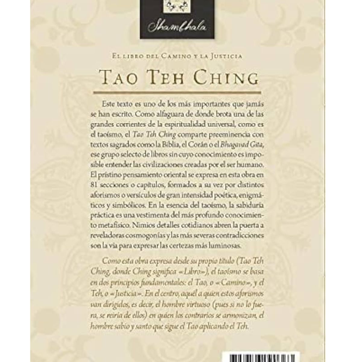 EDITORIAL BIBLOK - Shambhala - Tao Teh Ching