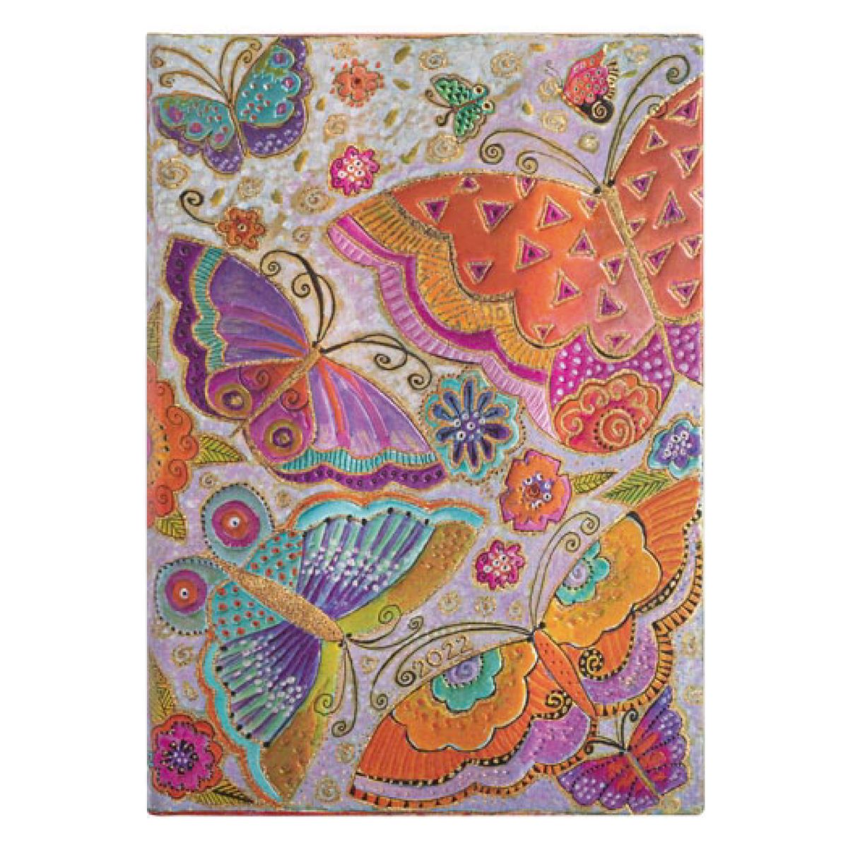 PAPER BLANKS - Agenda 2022 Flutterbyes Midi Tapa Dura Semana A La Vista