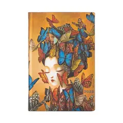PAPER BLANKS - Agenda 2022 Madame Butterfly Mini T.Blanda Semana Vista