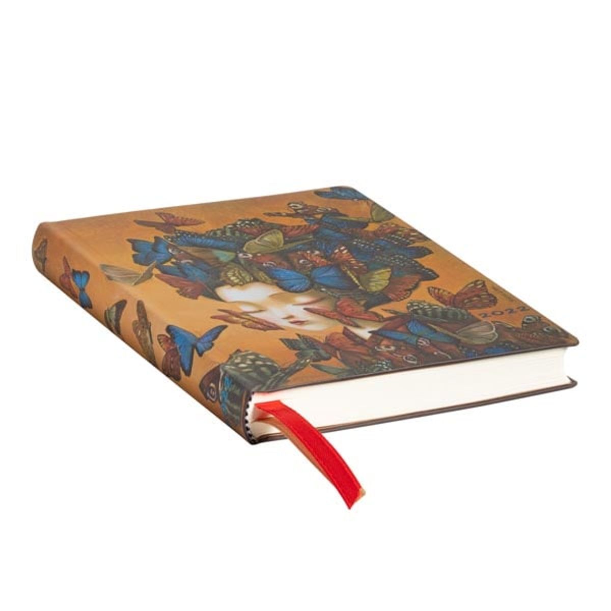 PAPER BLANKS - Agenda 2022 Madame Butterfly Mini T.Blanda Semana Vista