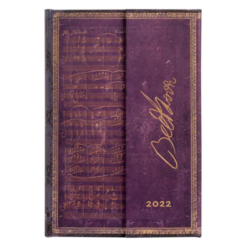 PAPER BLANKS - Agenda 2022 Beethoven, Violin Mini T.Dura Semana Vista