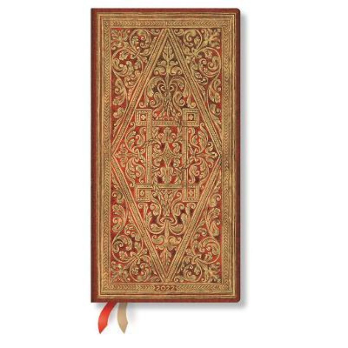 PAPER BLANKS - Agenda 2022 Golden Pathway Slim T.Dura Semana  Horizontal