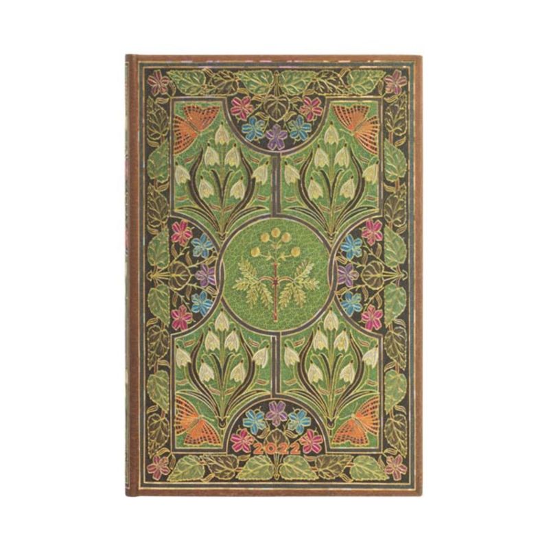 PAPER BLANKS - Agenda 2022 Poetry in Bloom Mini T.Dura Semana  Horizontal