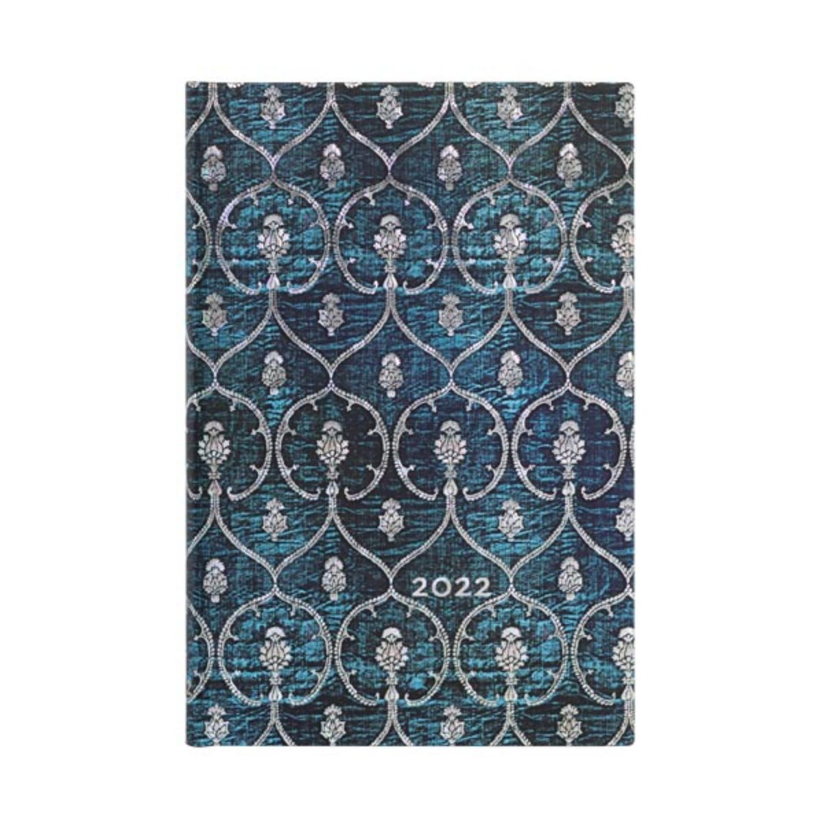 PAPER BLANKS - Agenda 2022 Blue Velvet Mini Tapa Dura Semana Vista