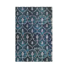 PAPER BLANKS - Agenda 2022 Blue Velvet Mini T.Dura Semana Vista Horizontal