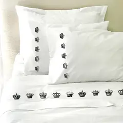 TUYO PRINT - Juego De Sábanas King Coronas