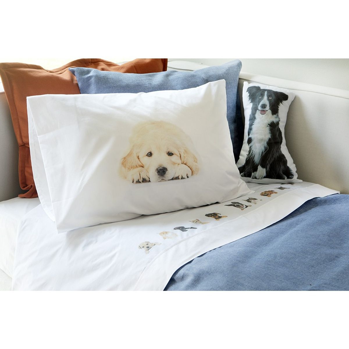 TUYO PRINT - Juego de Sábanas 1 Plaza, Animal Friend