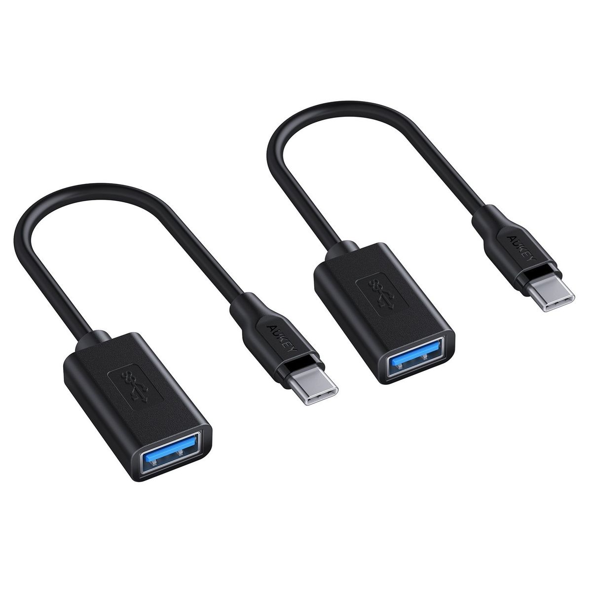 AUKEY - AUKEY Adaptador USB 3.1 Gen1 tipo C a USB 3.0 A/F Negro CB-A26