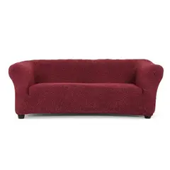 EUROFUNDA - Funda Para Sofa 3 Cuerpos Bordeaux