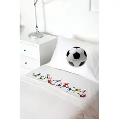 TUYO PRINT - Juego de Sábanas 1 Plaza, Futbolistas