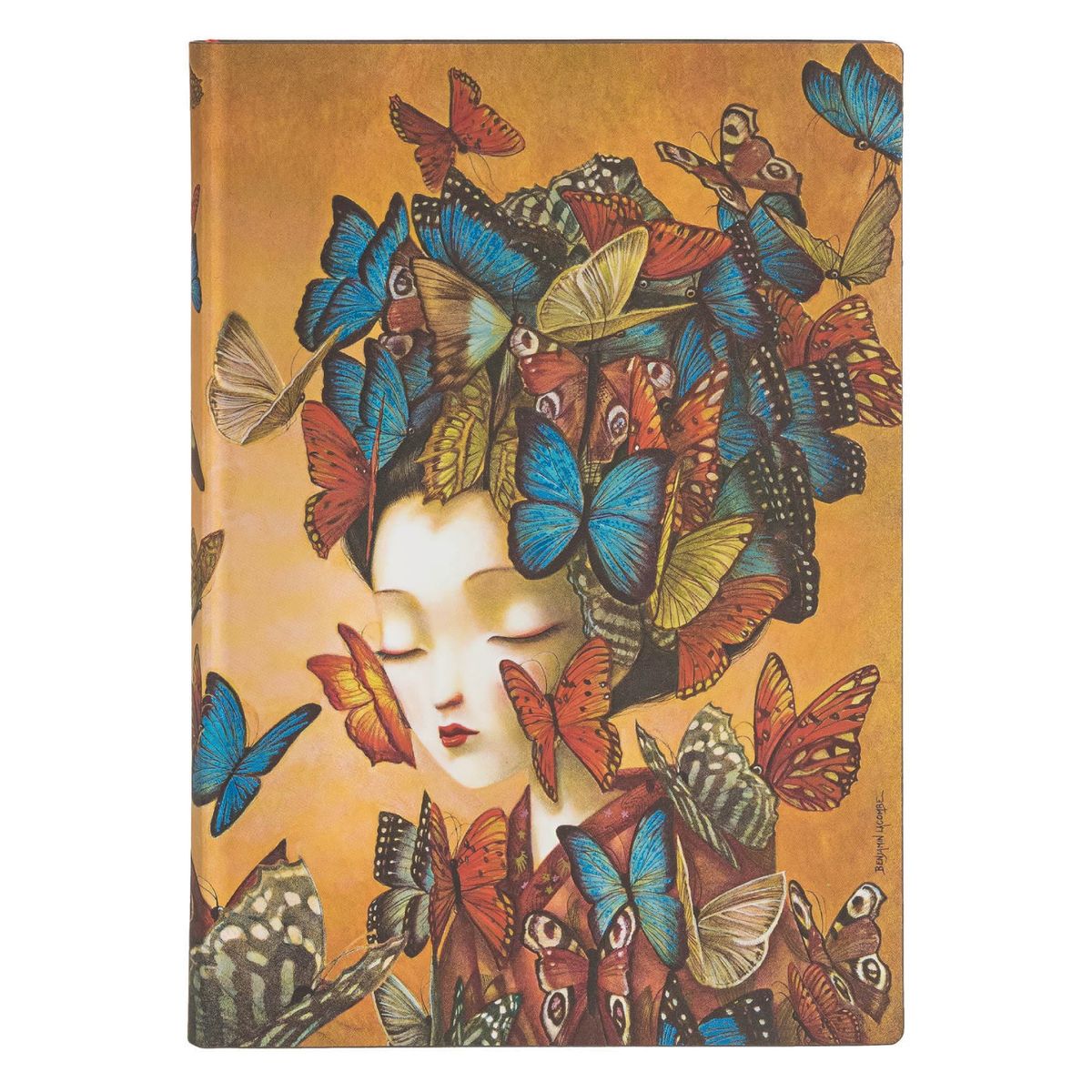 PAPER BLANKS - Libreta Tapa Flexible Madame Butterfly Midi Tapa Flexible