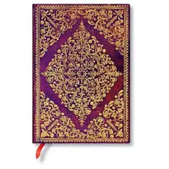 PAPER BLANKS - Libreta Diamond Rosette Viola, Midi Tapa Dura
