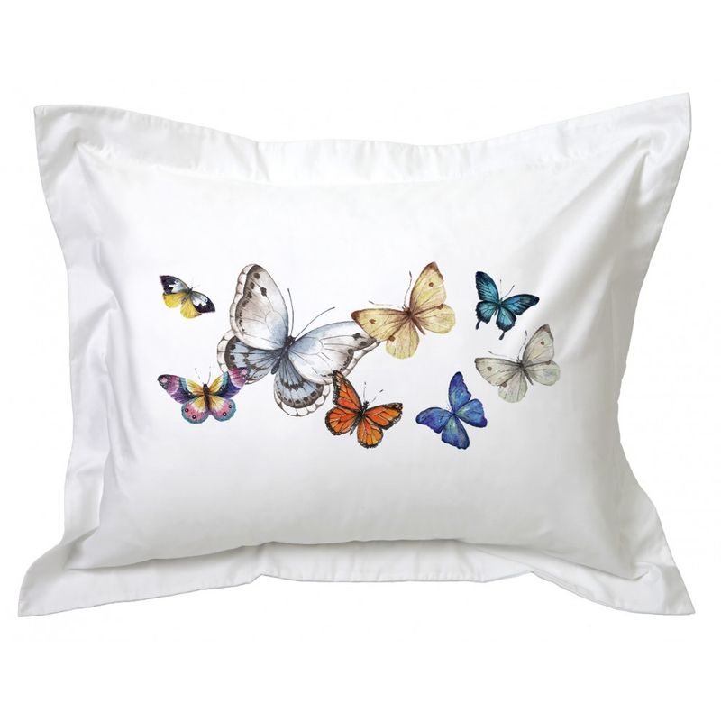 TUYO PRINT - Funda de Almohada Mariposas Colores