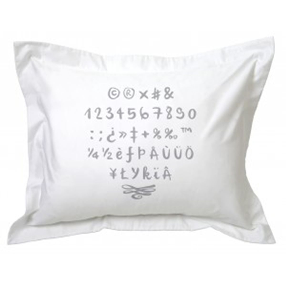 TUYO PRINT - Funda De Almohada Letras Pizarra