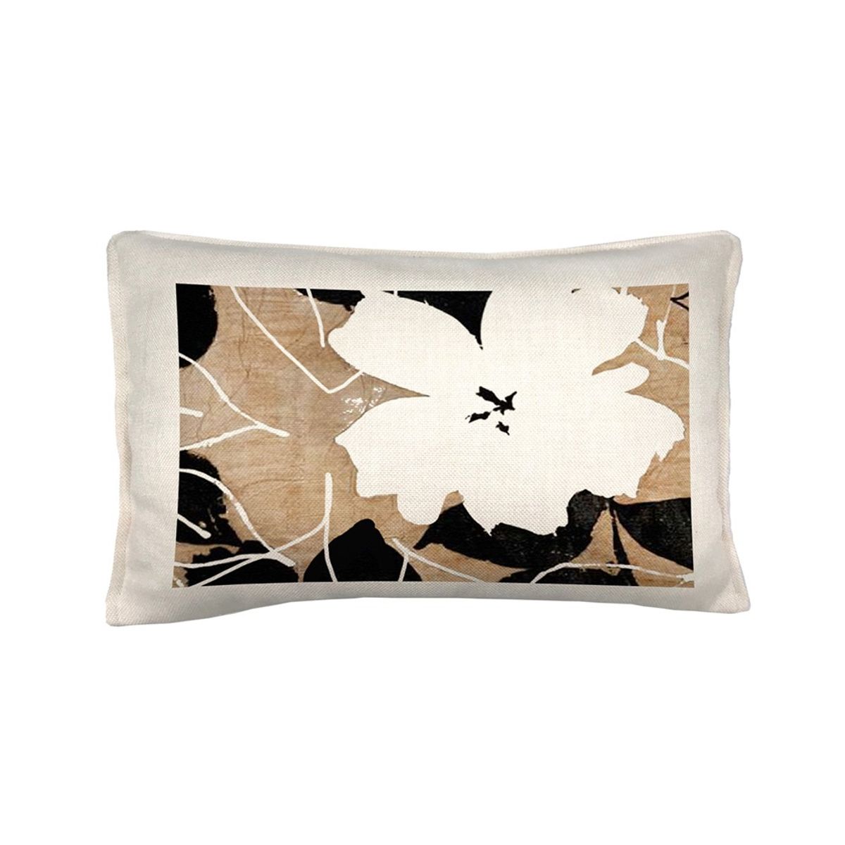 TUYO PRINT - Cojín Flores en Arena  50X30