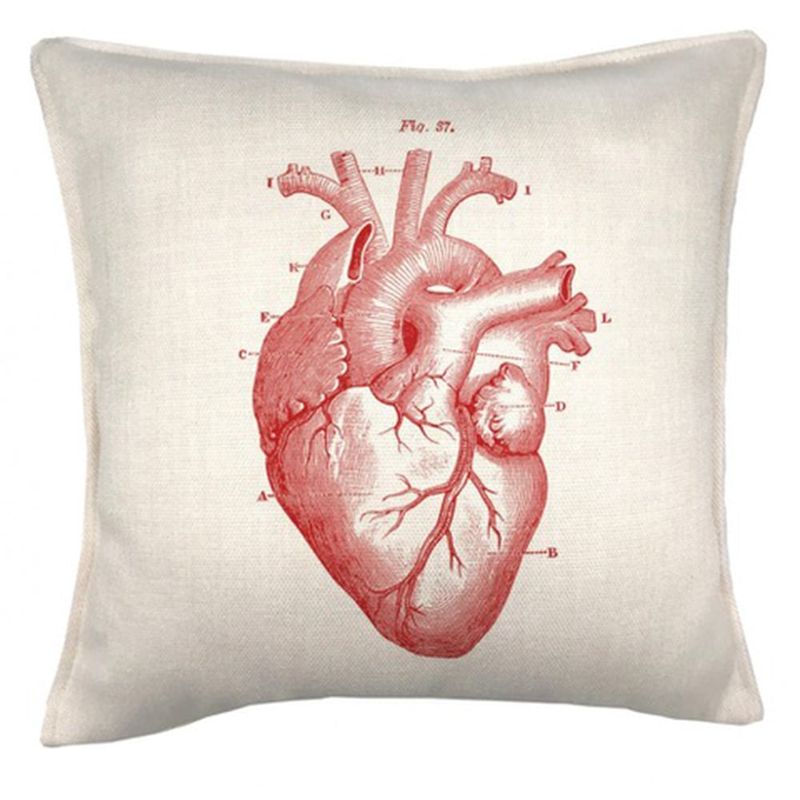 TUYO PRINT - Cojín Corazón Anatomia - 45 x45