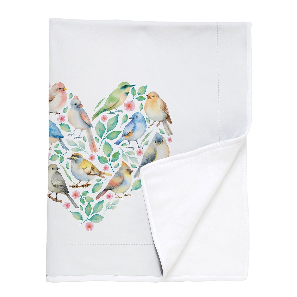 TUYO PRINT - Manta Polar Pajaritos