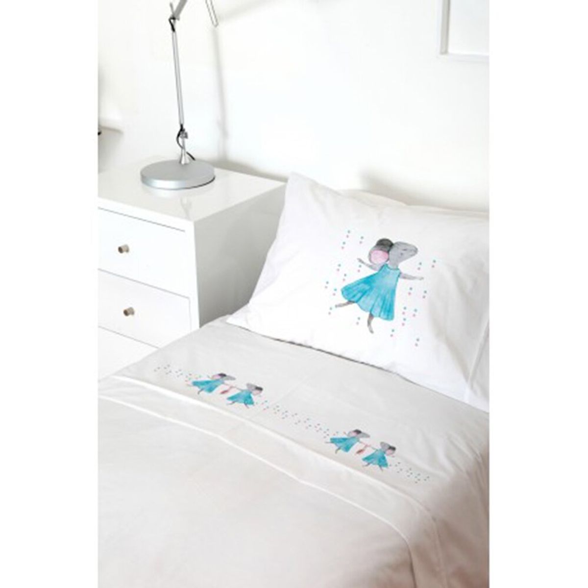 TUYO PRINT - Juego de Sábanas 15 Plaza Ratona