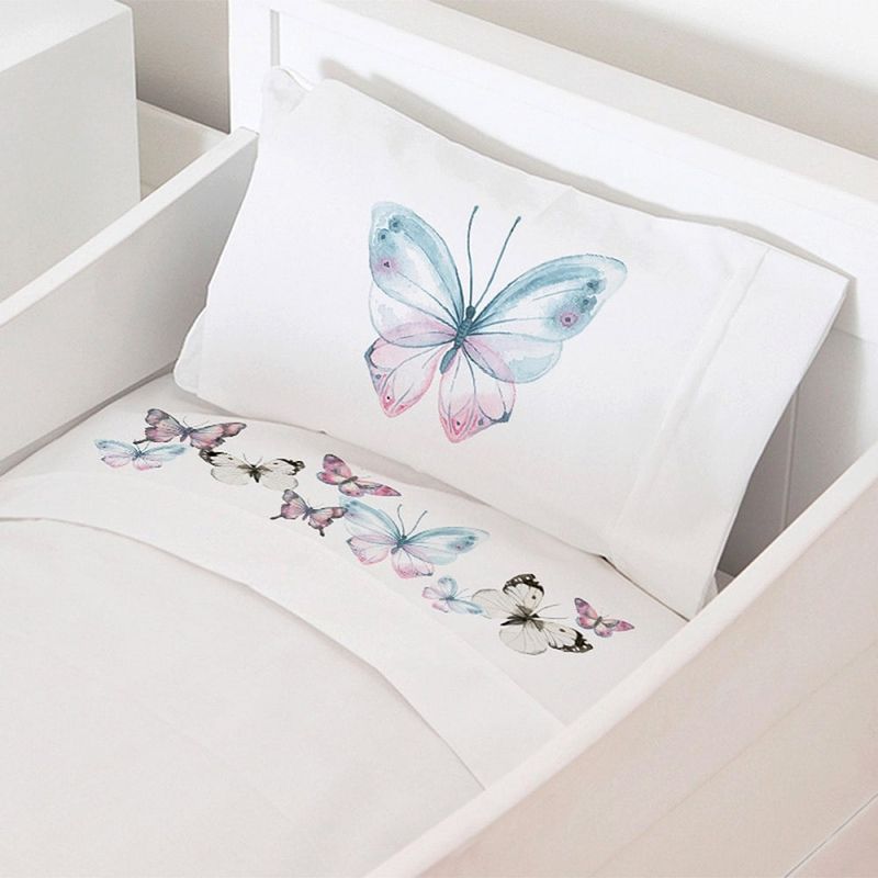 TUYO PRINT - Juego de Sábanas Moisés Mariposa