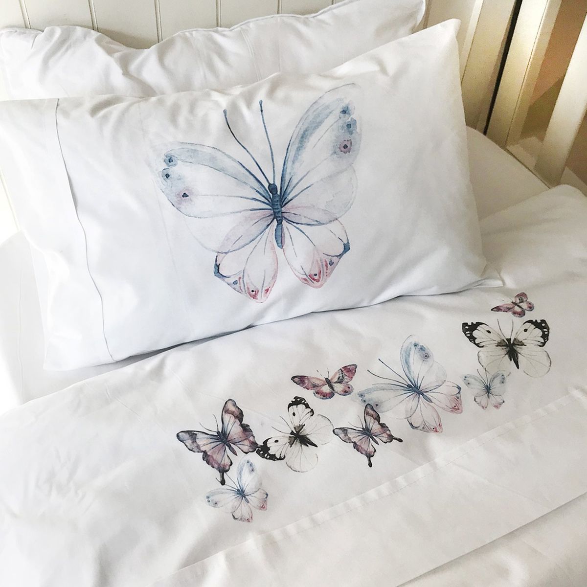 TUYO PRINT - Juego de Sábanas Moisés Mariposa