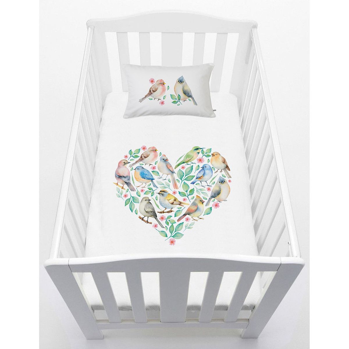 TUYO PRINT - Cubreplumón Pack And Play Pajaritos