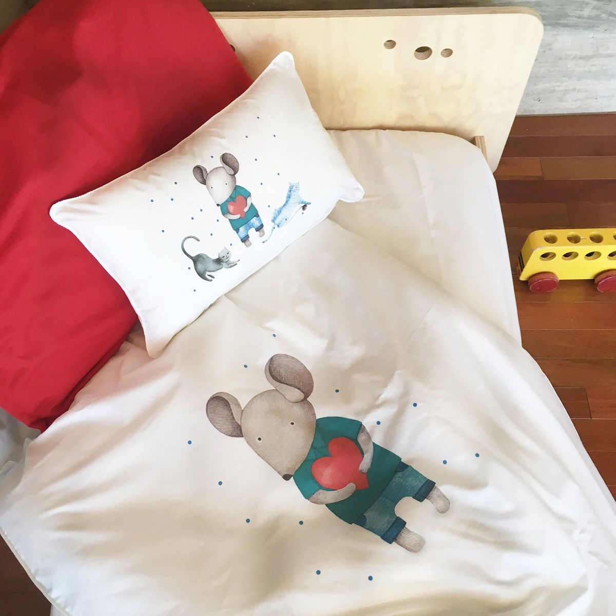 TUYO PRINT - Cubreplumón Cuna Ratoncito