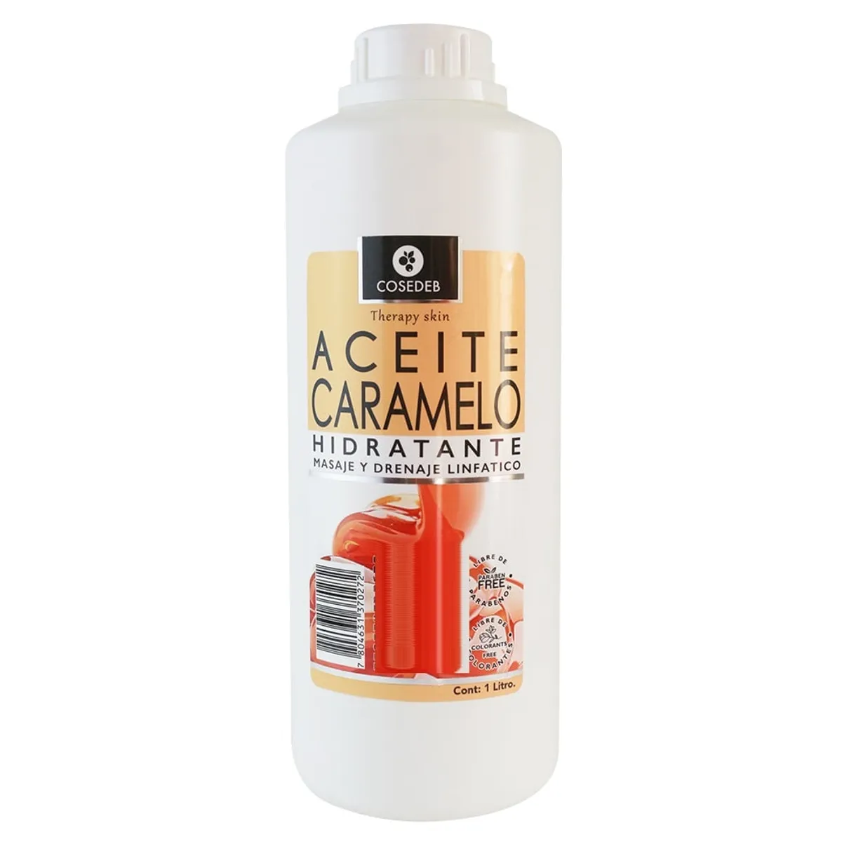 COSEDEB - Aceite Masaje Therapy Hidratante Caramelo Cosedeb 1 Litro
