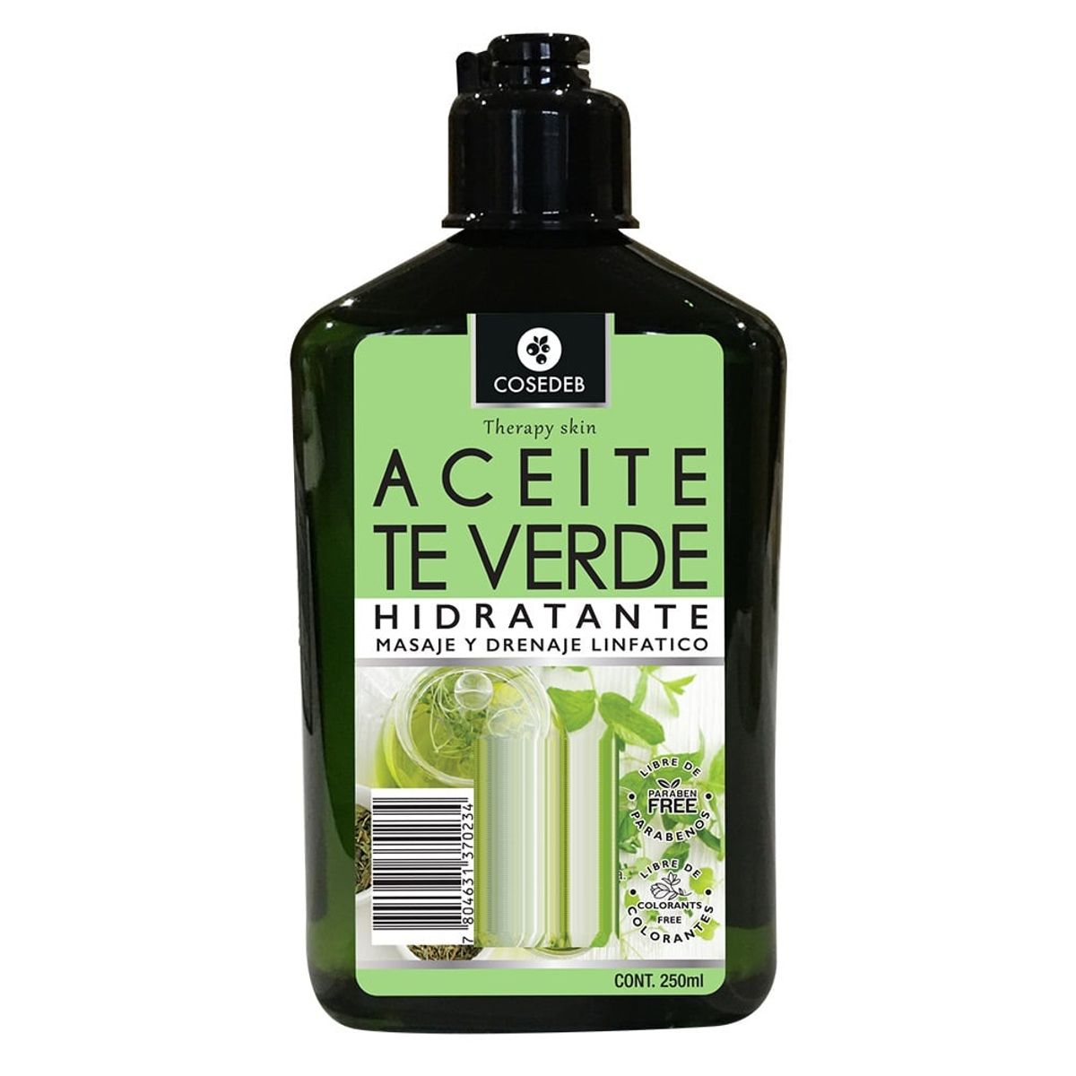 COSEDEB - Aceite Masaje Therapy Hidratante Te Verde Cosedeb 250ml
