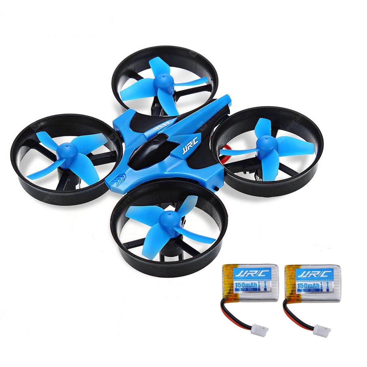 JJRC - Dron JJRC H36 2.4GHz 4CH Gyro RC Quadcopter 2 baterias