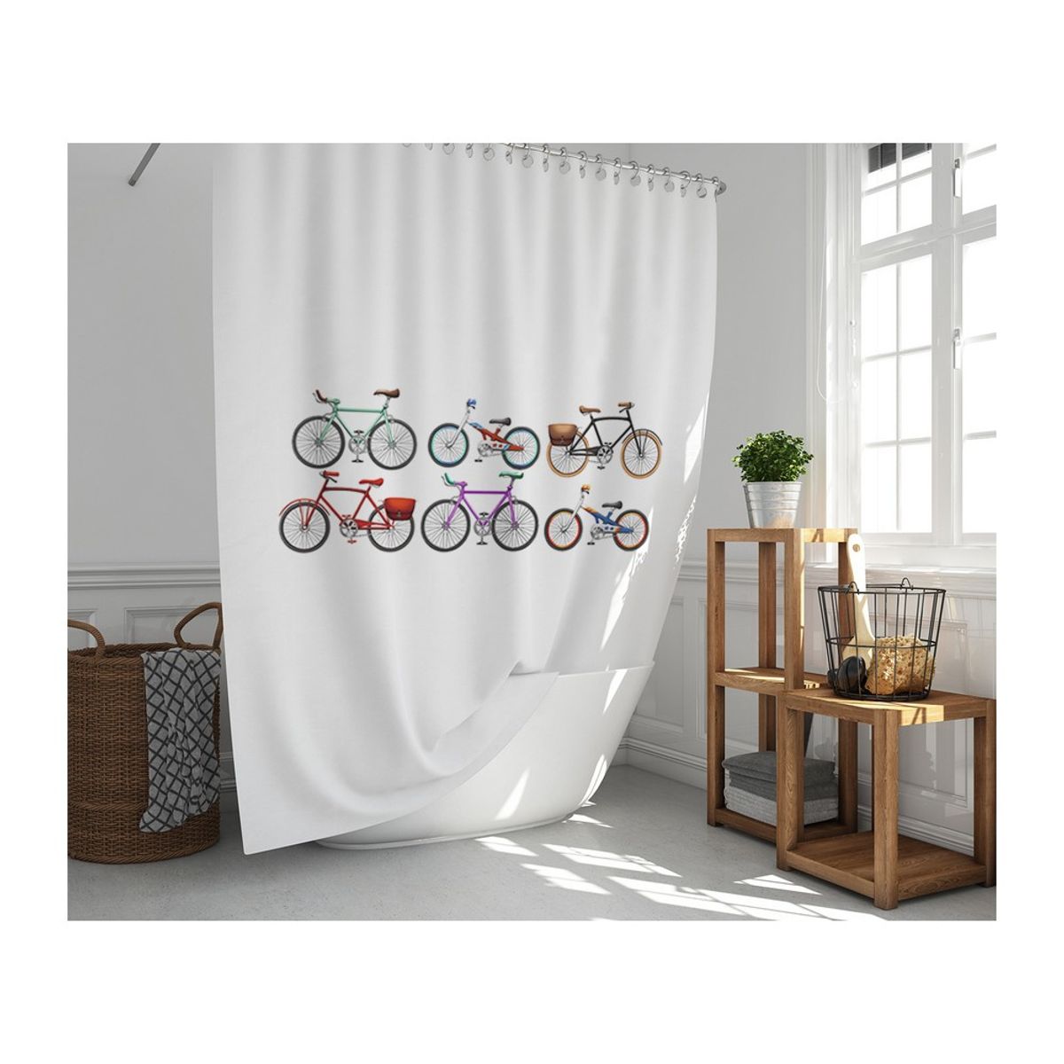TUYO PRINT - Cortina de Baño Bicicletas - Tuyo Print
