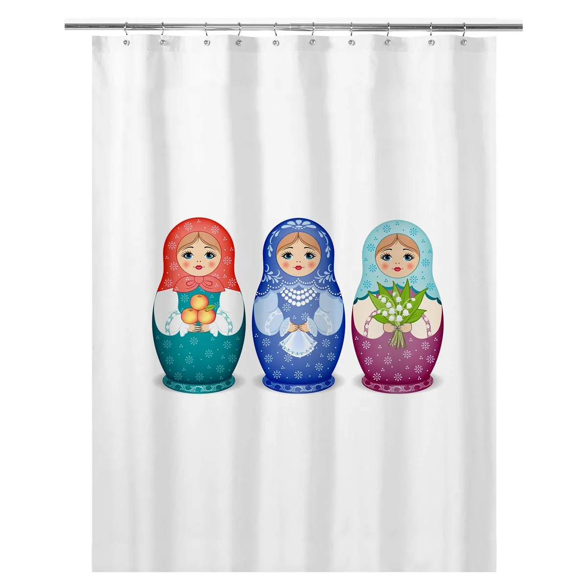 TUYO PRINT - Cortina de Baño Muñecas Rusas - Tuyo Print