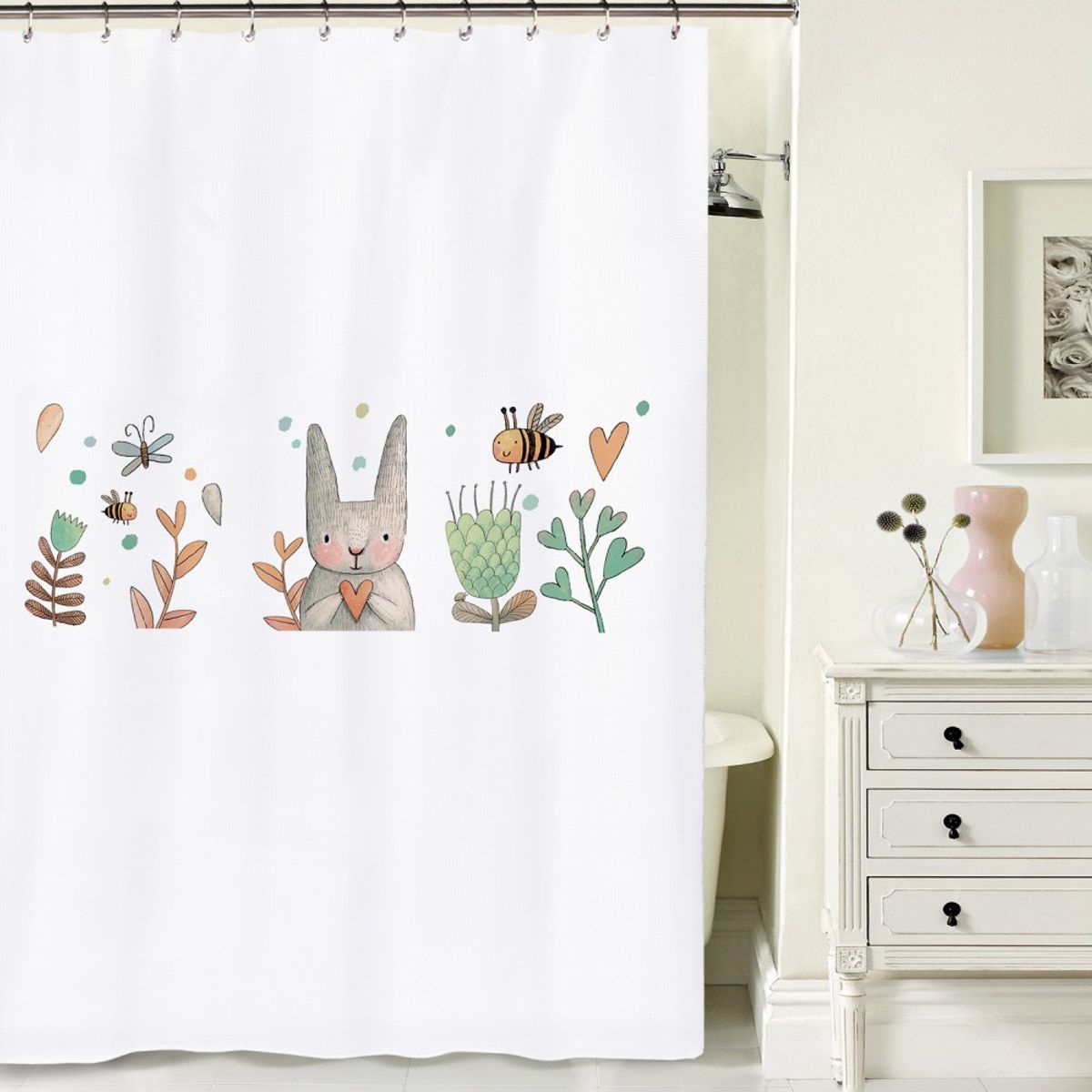 TUYO PRINT - Cortina de Baño Conejito - Tuyo Print