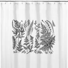 TUYO PRINT - Cortina de Baño Silueta Hierbas -