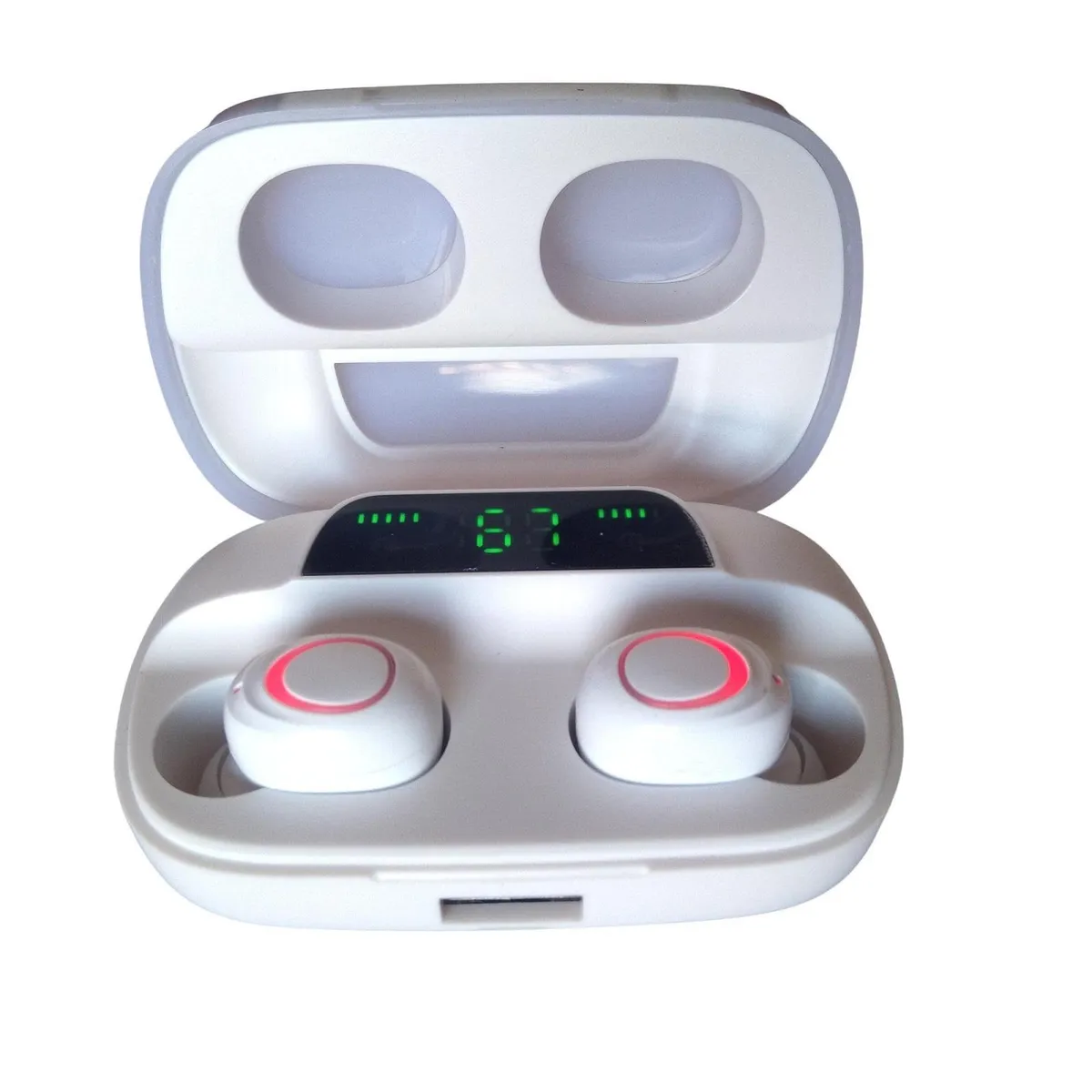 CASTLETEC - Audifonos Bluetooth Tws S11 Estuche Carga 2200 Mah