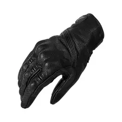 MOTOWOLF - Guantes Cuero Perforado para motociclismo 0303