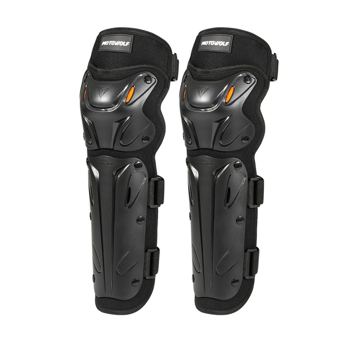 MOTOWOLF - Rodilleras largas para motociclismo Motowolf 1010