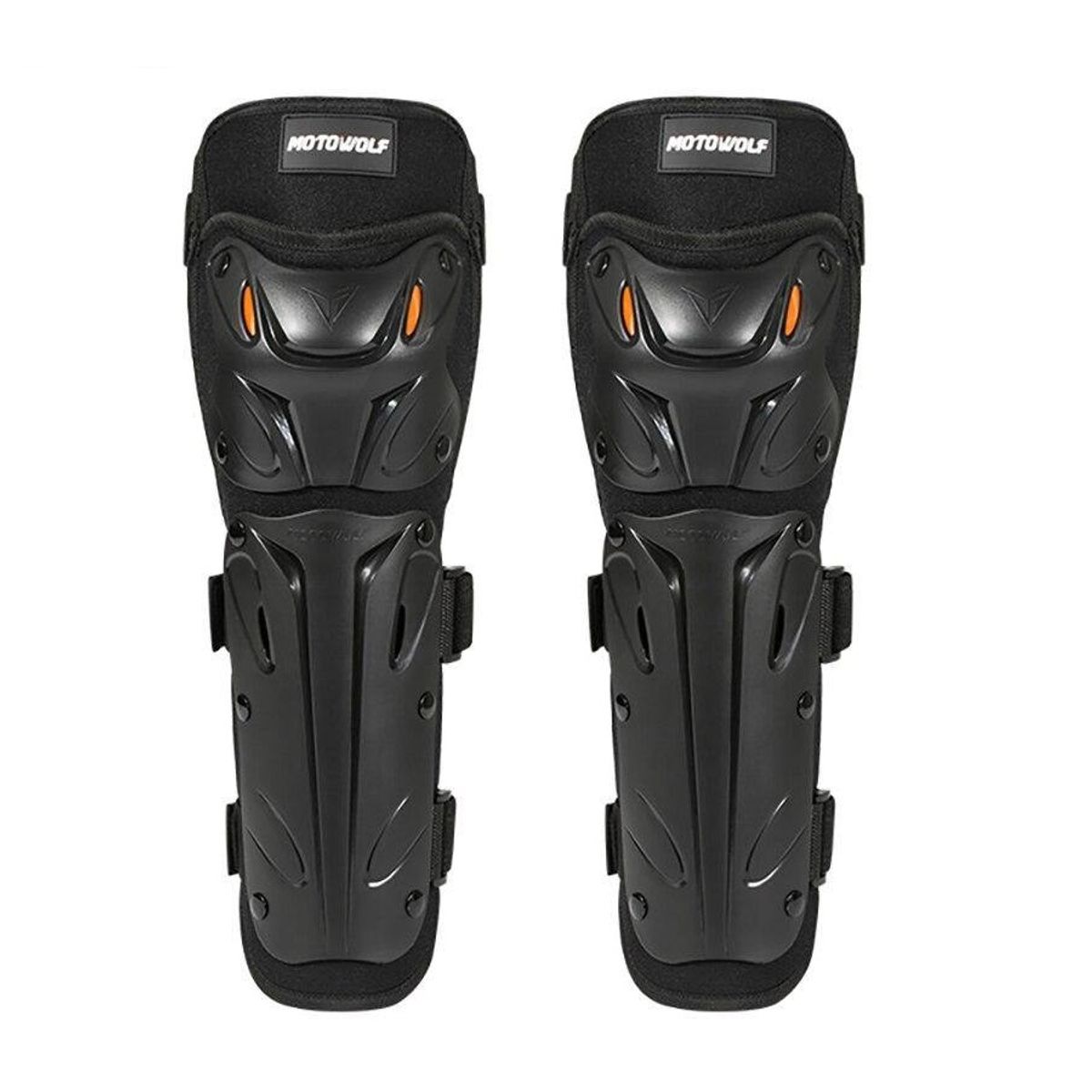 MOTOWOLF - Rodilleras largas para motociclismo Motowolf 1010