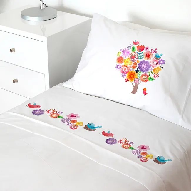 TUYO PRINT - Juego de Sábanas 15 Plaza Arbolito