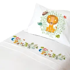 TUYO PRINT - Juego de Sábanas 15 Plaza Zoo